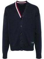 Tommy Hilfiger cardigan à logo appliqué - Bleu