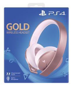 Sony Gold Wireless Headset Bedraad en draadloos Hoofdband Gamen Roségoud