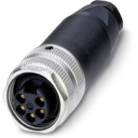 Phoenix Contact 1521384 Sensor/actuator connector, niet geassembleerd 7/8 Aantal polen (sensoren): 5 Bus, recht 1 stuk(s) - thumbnail