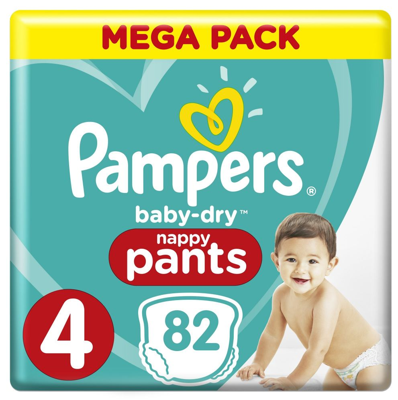 Pampers Luierbroekjes Baby Dry Maat 4 - 82 Stuks