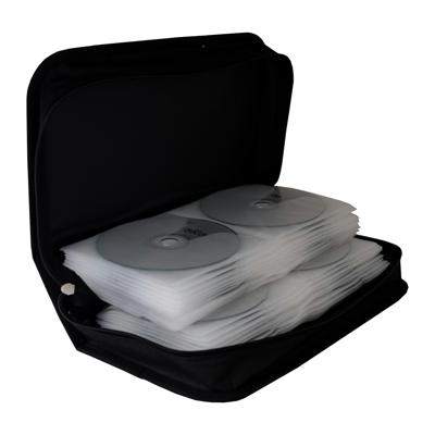 MediaRange CD-tas 96 CDs/DVDs/Blu-rays Nylon Zwart 1 stuk(s) (b x h x d) 289 x 88 x 168 mm BOX55