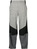 Stella McCartney pantalon en maille colour block - Gris