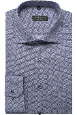 ETERNA Comfort Fit Overhemd marine, Motief