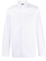 TOM FORD chemise en coton à boutonnière - Blanc