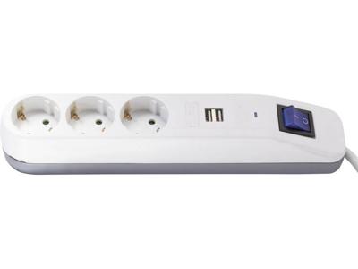 REV 0014348100 Stekkerdoos met schakelaar 3-voudig Wit, Grijs Randaarde stekker 1 stuk(s) REV 0014348100 Stekkerdoos met schakelaar 3-voudig Wit, Grijs Randaarde stekker 1 stuk(s)