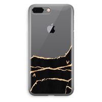 Gouden marmer: iPhone 8 Plus Transparant Hoesje