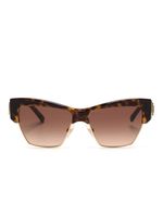 Dolce & Gabbana Eyewear lunettes de soleil à monture papillon - Marron