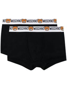 Moschino lot de deux boxers à logo - Noir