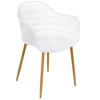 Noville witte tuinstoelen - Set van 4 stuks - thumbnail