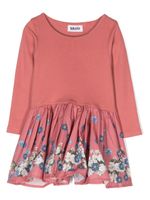 Molo robe en coton biologique à fleurs - Rose