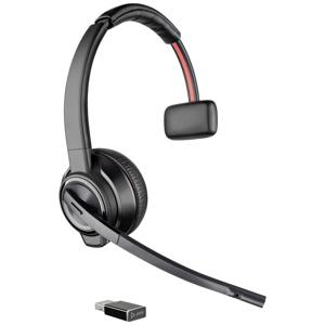 HP Poly Savi 8210 Monaural DECT On Ear headset Computer DECT Mono Zwart Volumeregeling, Microfoon uitschakelbaar (mute)