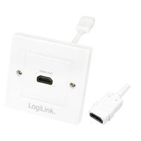 LogiLink AH0014 HDMI Adapter [1x HDMI-bus - 1x HDMI-bus] Wit