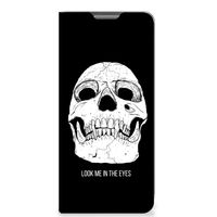 Mobiel BookCase Xiaomi 12 Pro Skull Eyes