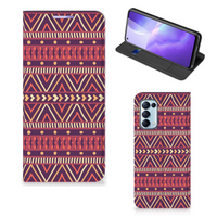 OPPO Find X3 Lite Hoesje met Magneet Aztec Paars - thumbnail