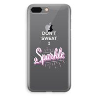 Sparkle quote: iPhone 8 Plus Transparant Hoesje - thumbnail