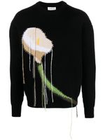 Lanvin pull en maille intarsia - Noir