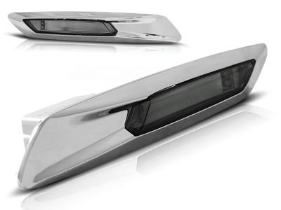 Tuning-Tec Zijkant knipperlichten BMW F10/F11 10-13 ZILVER SMOKE