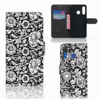 Huawei P30 Lite (2020) Hoesje Black Flowers - thumbnail