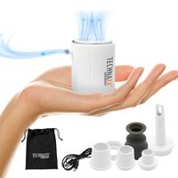 Technaxx TX-261 Mini-accucompressor met een oplaadbare 1360 mAh accu voor het oppompen van luchtmatrassen, opblaasbare bedden, kussens en speelgoed, 5 sproeiers, oplaadkabel