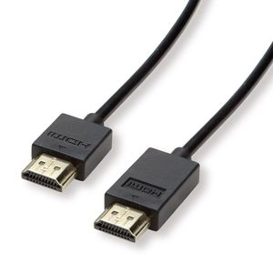 ROLINE 4K HDMI Ultra HD kabel met Ethernet, actief, ST/ST, zwart, 5 m