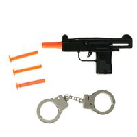 LG Imports Politie speelgoed set - pistool met accessoires - verkleed rollenspel - plastic - voor kinderen   - - thumbnail