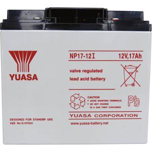 Yuasa NP17-12 NP17-12 Loodaccu 12 V 17 Ah Loodvlies (AGM) (b x h x d) 181 x 167 x 76 mm M5-schroefaansluiting Onderhoudsvrij, VDS-certificering