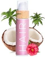 COCOSOLIS Organic Hair Oil with Argan Oil and Coconut Oil Hair 3 in 1 – Moisturizer, Hair Repair Mask, And Sun Protection - For Hair, Nails, Eyelashes - Tropical Aroma (110 ml)