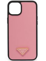 Prada coque d'iPhone 14 Max à logo triangulaire - Rose