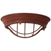 BRILLIANT lamp Typhoon wand- en plafondlamp 29cm roestkleur/wit | 1x A60, E27, 40W, geschikt voor normale lampen (niet inbegrepen) | Schaal A ++ tot E | Geschikt voor LED-lampen