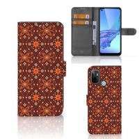 OPPO A53 | OPPO A53s Telefoon Hoesje Batik Brown - thumbnail