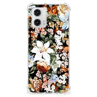 Case voor Motorola Moto G73 Dark Flowers - thumbnail