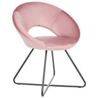 Beliani - RACHEL - Fauteuil - Roze - Fluweel - thumbnail