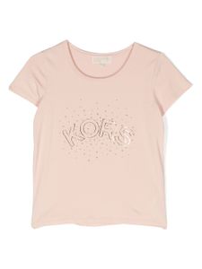 Michael Kors Kids t-shirt à motif monogrammé - Rose