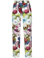 Dolce & Gabbana pantalon court à fleurs - Blanc - thumbnail