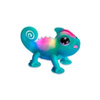 Little Live Pets Sunny Your Chameleon, interactief speelgoed met touch-sensoren, licht op, drukt emoties uit en heeft meer dan 30 geluiden, huisdier vanaf 5 jaar, meerkleurig