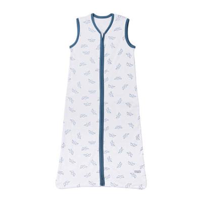 Meyco Boat baby slaapzak zomer 90 cm wit/jeans Meyco Boat baby slaapzak zomer 90 cm wit/jeans