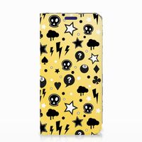 Mobiel BookCase Samsung Galaxy S10e Punk Geel