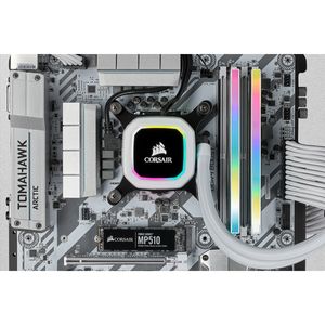 Corsair 16 GB DDR4-3200 Kit werkgeheugen CMH16GX4M2E3200C16W, Vengeance RGB PRO SL, XMP 2.0