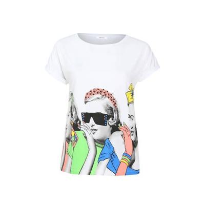 Paprika T-shirt met printopdruk wit