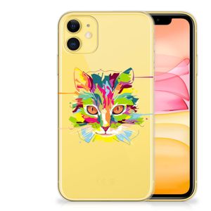 Apple iPhone 11 Telefoonhoesje met Naam Cat Color