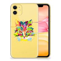 Apple iPhone 11 Telefoonhoesje met Naam Cat Color - thumbnail