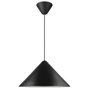 Zwarte hanglamp groot 'Nono' E27 fitting rond 490mm DFTP