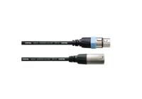 Cordial CCM2,5FM XLR Verbindingskabel [1x XLR-bus - 1x XLR-stekker] 2.50 m Zwart