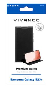 Vivanco Premium Wallet mobiele telefoon behuizingen 16,8 cm (6.6") Portemonneehouder Zwart