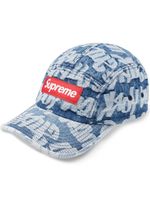 Supreme casquette à logo en jacquard - Bleu - thumbnail