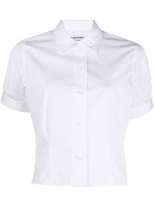 Thom Browne chemise crop à manches courtes - Blanc