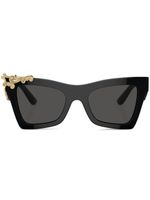 Dolce & Gabbana Eyewear lunettes de soleil teintées à monture papillon - Noir