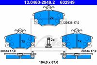 Remmenset, remschijf ATE, Remschijftype: Massief, Inbouwplaats: Vooras, u.a. für Alfa Romeo, Fiat, Lancia - thumbnail