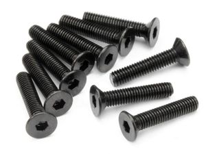 HPI - Flat head screw m3x15mm (hex socket/10pcs) (Z085)