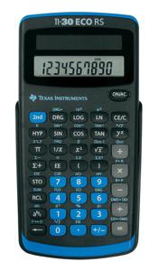 Texas Instruments TI-30 ECO RS Schoolrekenmachine Zwart Aantal displayposities: 10 werkt op zonne-energie (b x h x d) 71 x 13 x 147 mm